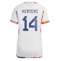 Fotballdrakt Dame Belgia Dries Mertens #14 Bortedrakt VM 2022 Kortermet